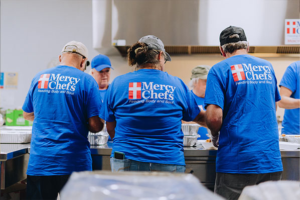Helping Flood Victims in Texas: Mercy Chefs Serving Food and Grace in Central Texas